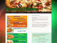 Tablet Screenshot of pizzeria-latoscana.de